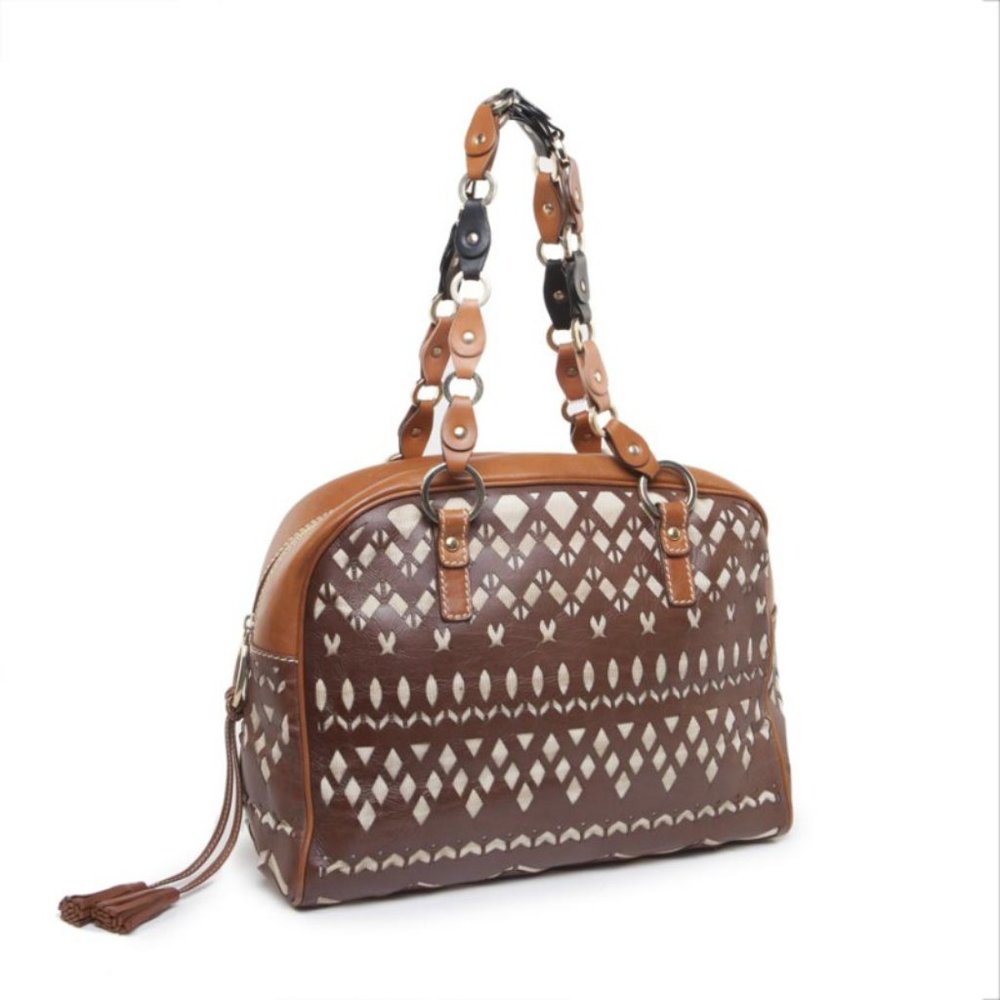 461. NWT Missoni Designer Leather Cutout Shoulder Bag - Picture 3 of 13